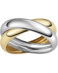 Fascination by Ellen K. - Ring 585/- Gelbgold Bicolor 2-Reihig - Lyst