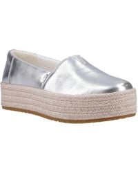 TOMS - Valencia Leather Espadrilles - Lyst
