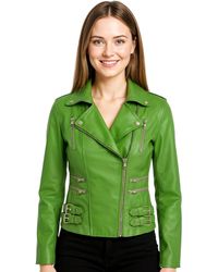 Infinity Leather - Apple Brando Biker Jacket-Loddon - Lyst