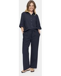 Saint Tropez - Casual Broek Regular Fit Night Sky Navy - Lyst