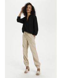 Kaffe - Pants Suiting Relaxed Fit Classic Sand - Lyst