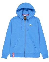 Alpha Industries - Basic Small Logo Zip Hoodie - Lyst