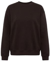 Basiclo - Oversized Sweatshirt Donkerbruin - Lyst