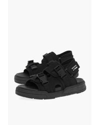 Neil Barrett - Li-ning Effen Sandalen Met Dubbele Gesp En Sokken In Zwart - Lyst