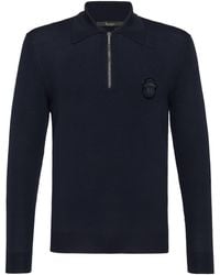 Billionaire - Trui Met Rits Crest - Lyst