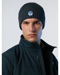North Sails - Beanie Breiter Rippstrick Mit Logo-Patch - Lyst