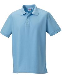 Russell - Ultimate Classic Cotton Polo Shirt (Sky) - Lyst