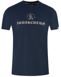 Aquascutum - London Circle Logo T-Shirt Material_Cotton - Lyst