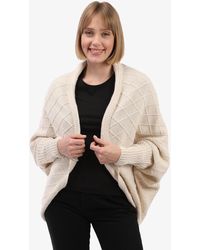 Felix Hardy - Strickjacke Langärmelige Strickjacke Aus Wollmischung Mit Fledermausärmeln - Lyst