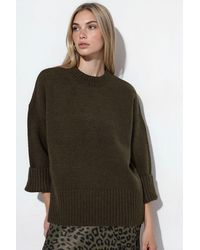 Viorna - Plain Crew Neck Sweatshirt - Lyst