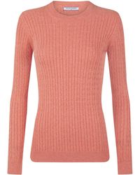 Felix Hardy - Pullover Zopfmuster Pullover Mit Rundhals - Lyst