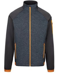 Trespass - "At300 Foxearth" Fleecejacke Durchgehender Reißverschluss Für Herren (Marineblau Meliert) - Lyst