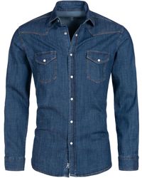 Rock Creek - Hemd Dunkelblau - Lyst