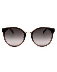Swarovski - Sk0296-K Ronde Acetaat En Metalen Zonnebril Voor Vrouwen - Lyst