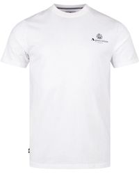 Aquascutum - Active Small Logo Optical T-Shirt Cotton - Lyst