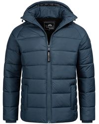 Arctic Seven - Herren Steppjacke Wind- Und Wasserabweisende Winterjacke Mit Kapuze - Lyst