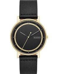 Skagen - Signatur Watch Skw6897 Leather (Archived) - Lyst
