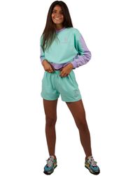Superb - Be Happy Rsc-S2102 Short Long-Sleeved Round Neck Sweatshirt - Lyst