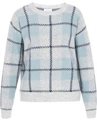 Usha - Pullover Frauen Hellblau Marineblau - Lyst