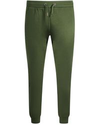 Roberto Cavalli - Cavalli Class Print Logo Olijfgroene Sweatpants - Lyst