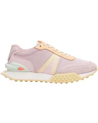 Lacoste - L-spin Deluxe Leren Trainers (paars/geel) - Lyst