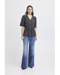 Ichi - Kurzarm-Bluse Ihcinoma Kurzarm-Bluse Regular Fit - Lyst