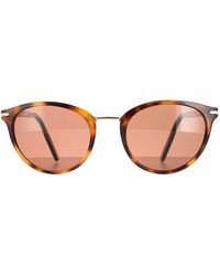 Serengeti - Round Shiny Havana Mineral Polarized Drivers Elyna - Lyst