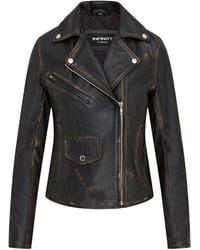 Infinity Leather - Vintage Classic Brando Biker Jacket - Lyst