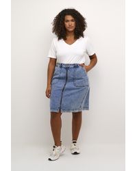 Kaffe - T-shirt A-shape Chalk Offwhite - Lyst