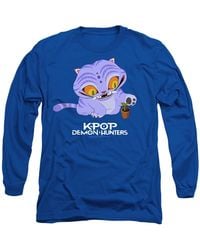 K-Pop Demon Hunters - Adult Cute Derpy Tiger Long-Sleeved T-Shirt (Royal) - Lyst