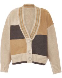 Dreimaster - Strickjacke Frauen Wollweiß - Lyst