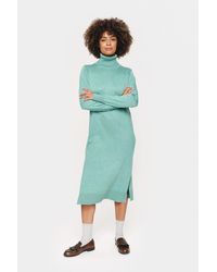 Saint Tropez - Jurk Casual Fit Blue Surf Melange Blue - Lyst