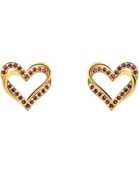 Orphelia - 'Cecilia' 925 Sterling Stud Earrings - Lyst