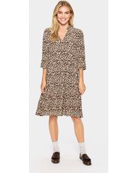 Saint Tropez - Kleid Casual Fit Animal - Lyst