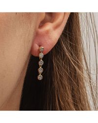 Diamonds by Ellen K. - Ohrringe 585 Zweifarbig Mit 10X Brillant Zus. 0,05Ct - Lyst