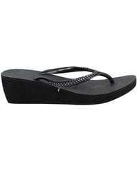Havaianas - High Metal Grega Wedges Flip-Flops - Lyst