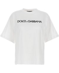 Dolce & Gabbana - Dna Katoenen T-Shirt Met Logoprint - Lyst