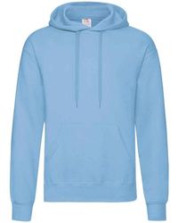 Fruit Of The Loom - Volwassenen Klassiek Sweatshirt Met Capuchon (hemelsblauw) - Lyst