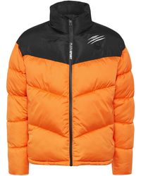 Philipp Plein - Fitness ,Oranje ,Polyester Puffer Jacket - Lyst