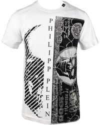 Philipp Plein - Mtk1448 "Money" 01 T-Shirt Cotton - Lyst