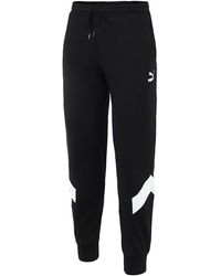 PUMA - Stretch Waist Bottoms Track Pants 597424 01 Cotton - Lyst