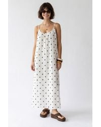 MixRay - Polka Dot A-Line Maxi Dress - Lyst