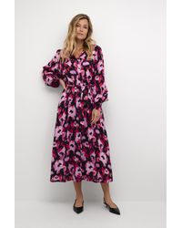 Kaffe - Jurk Regular Fit Multicolour - Lyst