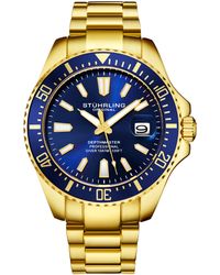 Stuhrling - Blau Und Depthmaster Quartz 42Mm - Lyst