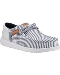 HEYDUDE - Wally Funk Nu Prep Baumwolle Herren Prinzessin/Holzasche Mokassin Schuhe - Lyst