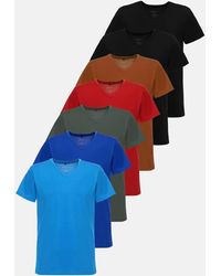 Tazzio - Herren T-Shirt V-Ausschnitt 7Er-Pack - Lyst