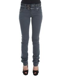 John Galliano - Slim-Fit-Jeans Mit Hoher Taille Aus Baumwoll-Mix - Lyst