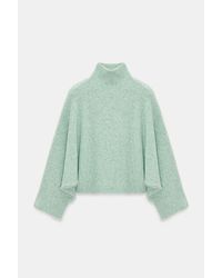 Dilvin - Oversized Geribbelde Coltrui - Lyst