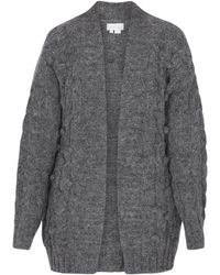Usha - Strickjacke Damen Anthrazit-Melange - Lyst