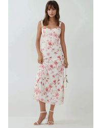 Hiccup - Patterned Maxi Dress With Heart Collar - Lyst